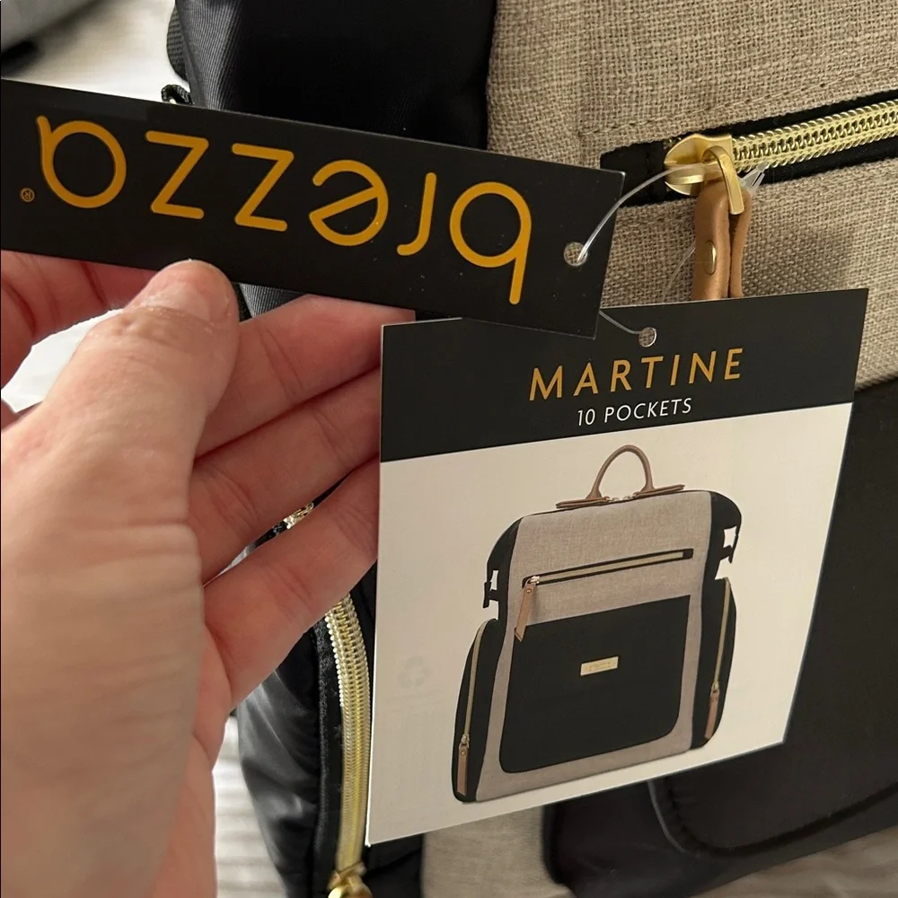 Black and Tan Baby Bag